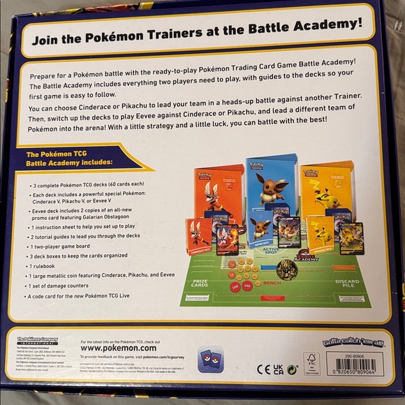 Pokemon Battle Academy with Pikachu and Scorbunny - Picture 2 of 4